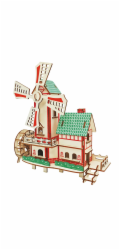 Woodcraft Dřevěné 3D puzzle Větrný mlýn