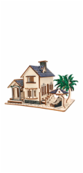 Woodcraft Dřevěné 3D puzzle Dům na pláži