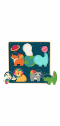 Vilac Vkládací puzzle Zvířecí astronauti