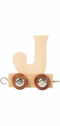 small foot Dřevěný vláček vláčkodráhy abeceda písmeno J