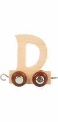 small foot Dřevěný vláček vláčkodráhy abeceda písmeno D