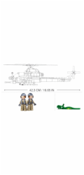 Sluban Army Model Bricks M38-B0838 Bitevní helikoptéra AH-1Z Viper