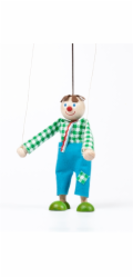 Dřevěná loutka Kluk Jeníček