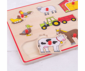 Bigjigs Toys Vkládací puzzle Farmářský statek