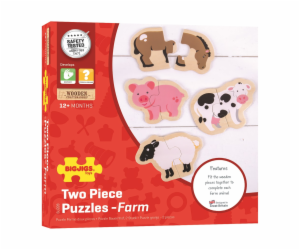 Bigjigs Toys Easy puzzle Zvířátka z farmy