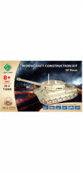 Woodcraft Dřevěné 3D puzzle tank IS 2