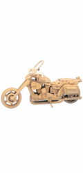 Woodcraft Dřevěné 3D puzzle Motorka Harley Davidson II