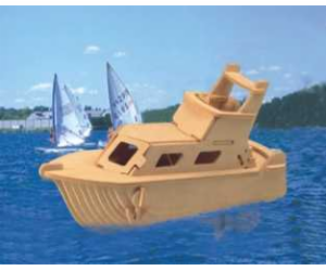 Woodcraft Dřevěné 3D puzzle jachta