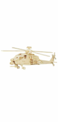 Woodcraft Dřevěné 3D puzzle vrtulník Apache