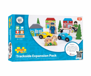Bigjigs Rail Velká sada příslušenství dřevěné vláčkodráhy