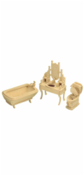 Woodcraft Dřevěné 3D puzzle Koupelna