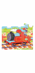 Bigjigs Toys Dřevěné puzzle vlak 9 dílků