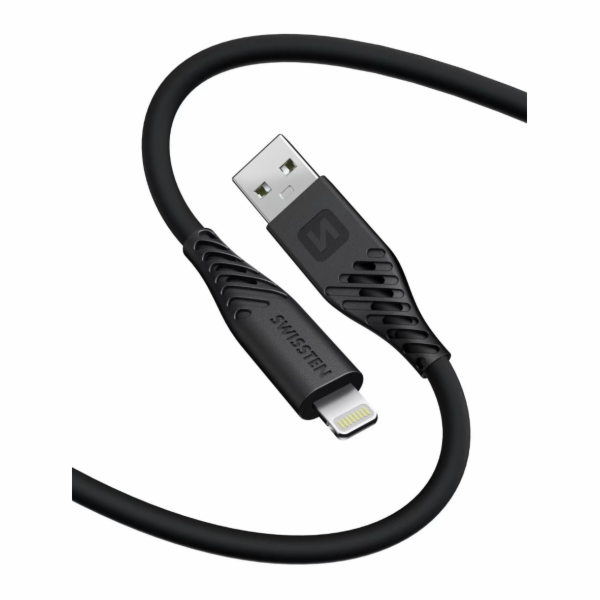 Data kabel SWISSTEN SOFT SILICONE USB/Lightning, 60W, 1,5...
