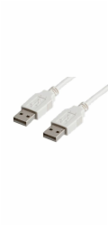 Kabel USB 2.0 A-A 4,5 m propojovací, bílý/šedý 
