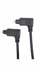 Optický kabel Toslink 90° - Toslink 90°, OD:4mm, 1m
