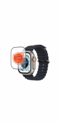 Tvrzené sklo FIXED Armor s aplikátorem pro Apple Watch Ultra 49mm/Ultra 2 49mm, prémiové, černé