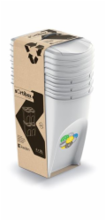 Odpadkový koš Prosperplast SORTIBOX 4 x 35 l popelavý