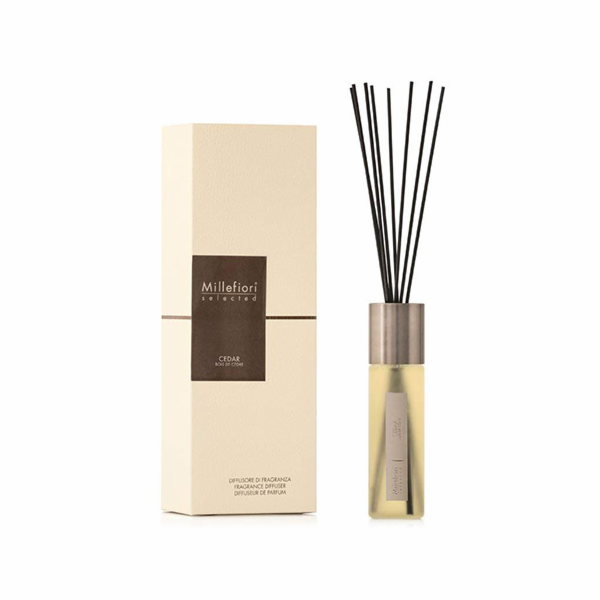 Skleněný difuzér Millefiori Milano, Selected, Cedr, 100 ml