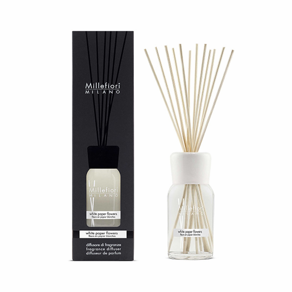 Skleněný difuzér Millefiori Milano, Natural, Květiny z bi...