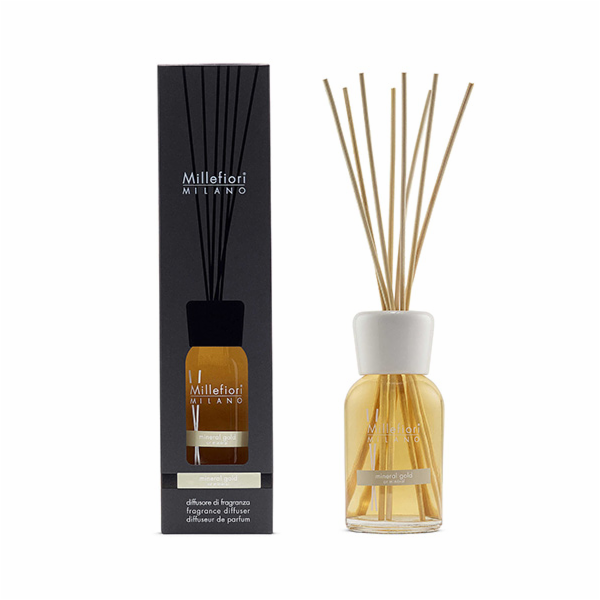 Skleněný difuzér Millefiori Milano, Natural, 250 ml/Miner...