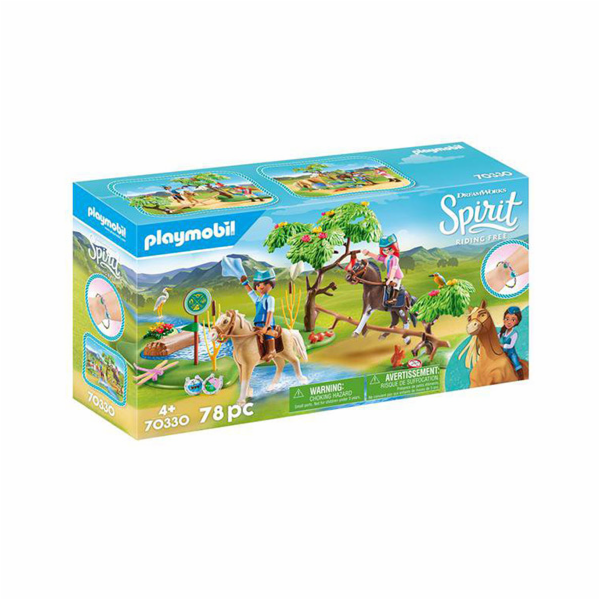 Výzva u řeky Playmobil, Spirit Riding Free, 78 dílků