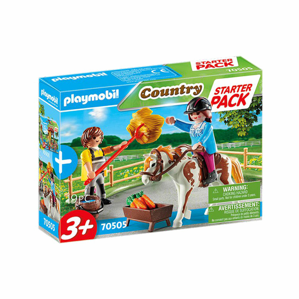 Starter Pack koňská stáj doplňkový set Playmobil, Jezdeck...