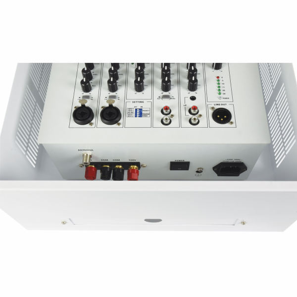 Adastra SA 240, nástěnný 100V zesilovač s UHF mikrofonem ...