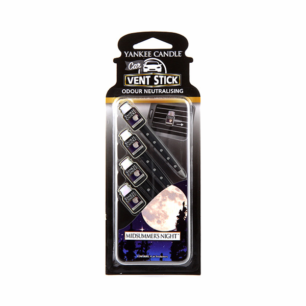 Vonné kolíčky Yankee Candle, Letní noc, 4x osvěžovač do auta