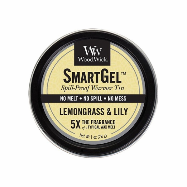 Vonný gel WoodWick, Citronová tráva a lilie, 28 g