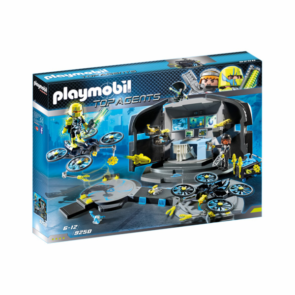Řídící středisko Dr. Dronea Playmobil, TOP agenti, 100 dílků