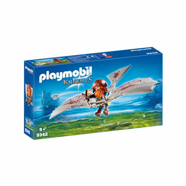 Trpaslík na létajícím stroji Playmobil, Rytíři a barbaři,...