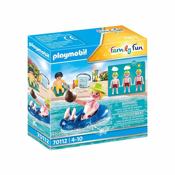 Plavec s kruhem Playmobil, Prázdniny, 18 dílků | 70112