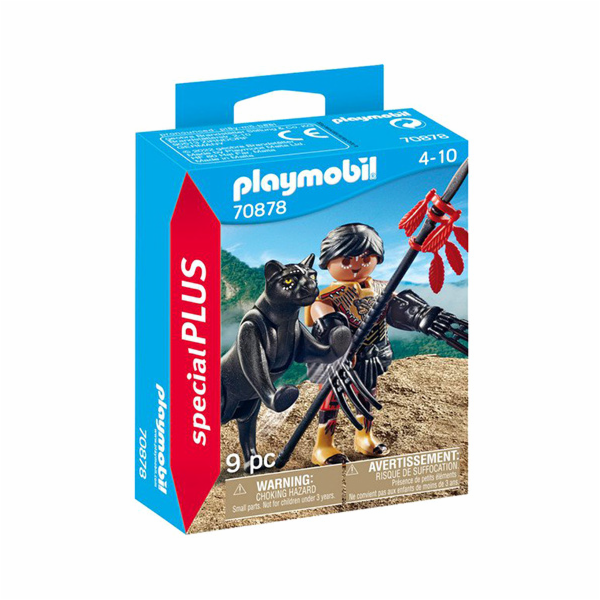 Bojovník s panterem Playmobil, Figurky, 9 dílků | 70878