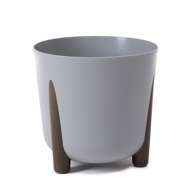 Hrnec Lamela Frida 229-27, plast, H 30 cm, šedý