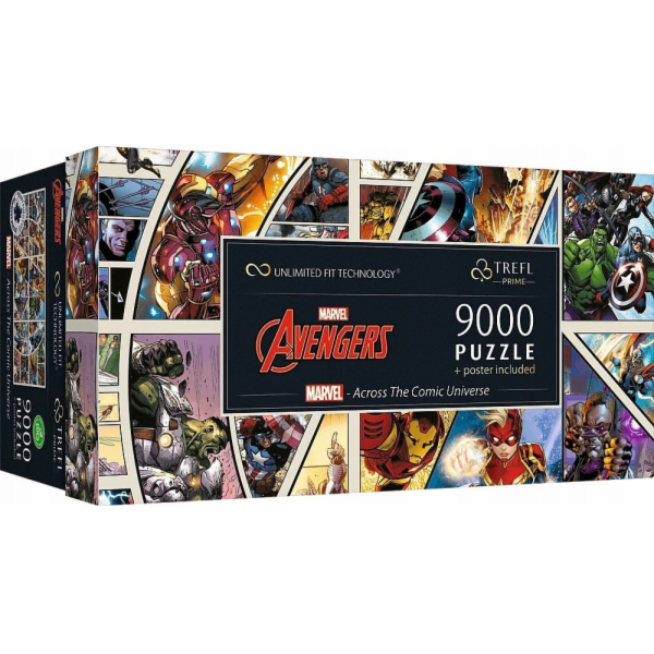 Trefl Puzzle 9000 dílků Marvel Across The Comic Universe ...