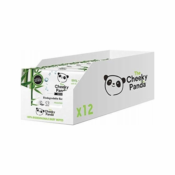 Cheeky Panda, vlhčené ubrousky pro děti, 12-balení, 720 ks.
