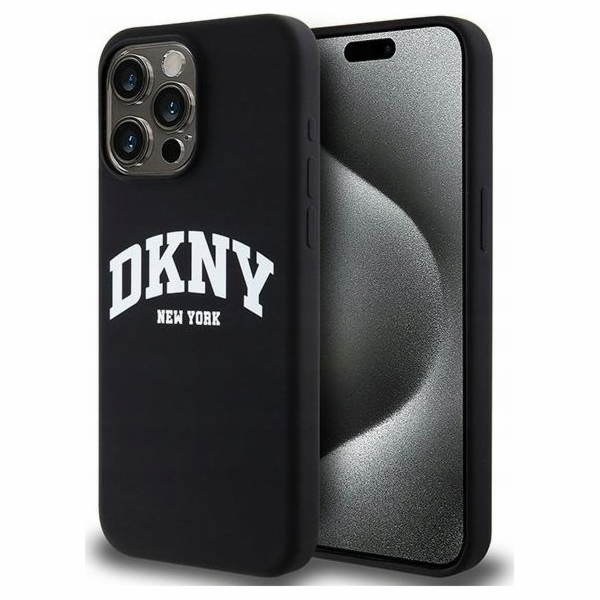 DKNY  tekuté silikonové bílé tištěné logo MagSafe - iPhon...