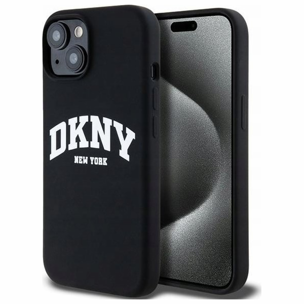 DKNY Tekuté silikonové DKNY bílé tištěné logo MagSafe - p...