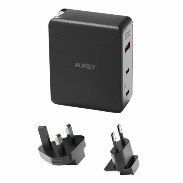 Nástěnná nabíječka Aukey PA-B7O, 1xUSB-A, 2xUSB-C, 140W G...