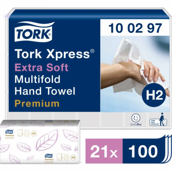 Sponky Tork Xpress - Extra měkký čtyřpanelový ručník - Pr...