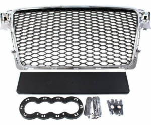 MTuning_F GRILL AUDI A4 B8 RS-STYLE CHROME-BLACK (08-12) PDC