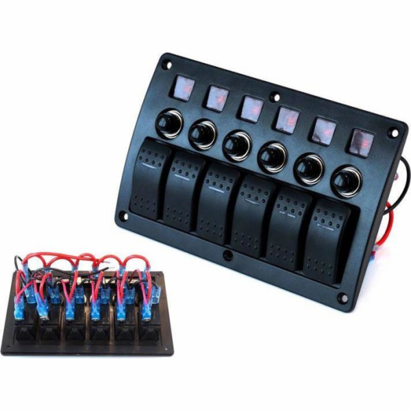 TurboWorks_F vypínač ZAP/VYPx6,BA 3x5A 2x10A 1x15A