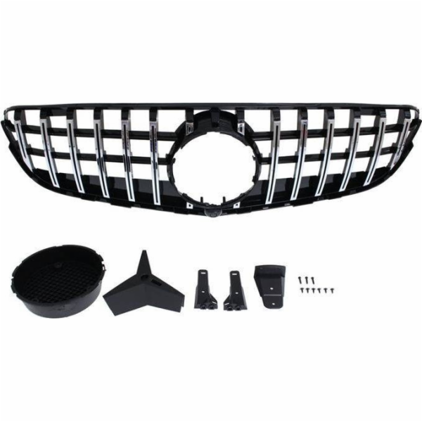 MTuning GRILL MERCEDES BENZ W253 GT-R LOOK CHROMOVANÝ-LES...