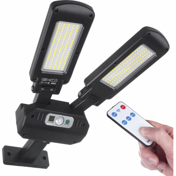 Maclean Solar LED pouliční lampa s pohybovým senzorem a d...
