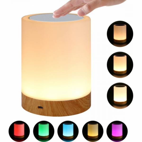 Stolní lampa Techly bezdrátová RGB dotyková