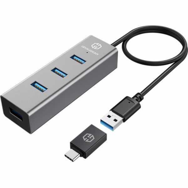 Graugear USB HUB GRAUGEAR USB-HUB 4x USB 3.0 porty typu A...
