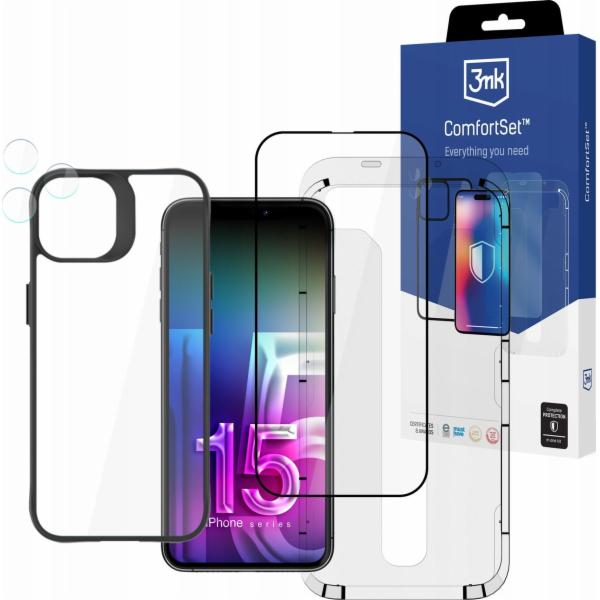 3MK 3MK Comfort Set 4v1 iPhone 15 Pro 6.1 4v1 Ochranné př...