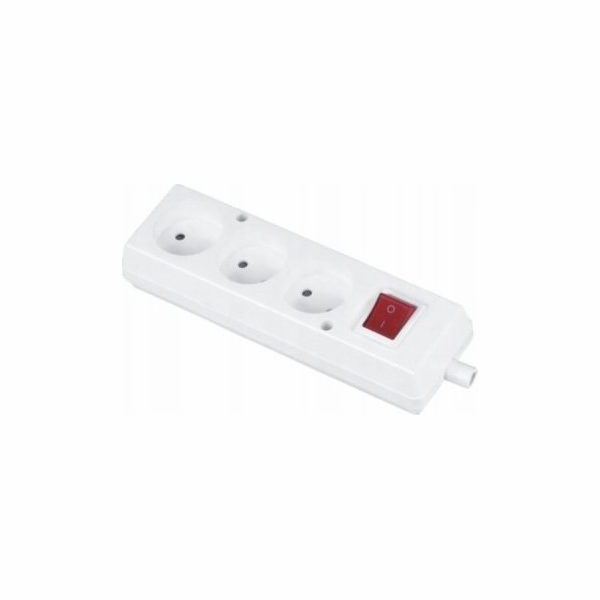 Přenosná zásuvka Jonex třikrát 16a 2p 250V s bílým přepín...