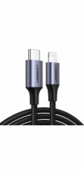 2x1 UGREEN Lightning to Type-C Cable 1m black