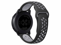 Tactical Double silikonový řemínek pro Xiaomi Amazfit Pace Black/Grey - černo šedý